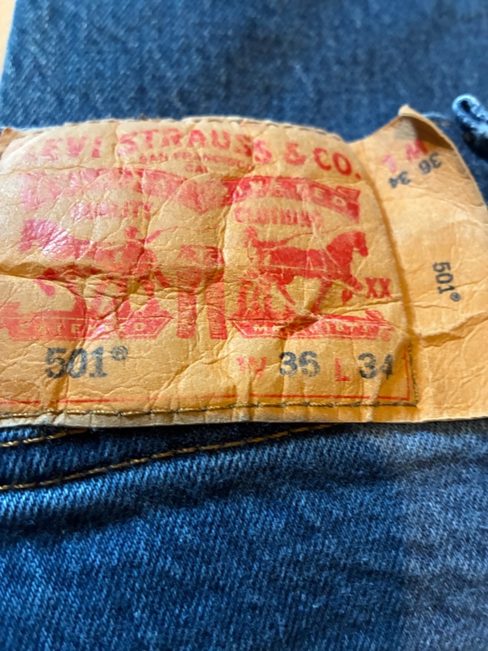 Classic Dark Blue Men's Jeans - Picture 10 of 12